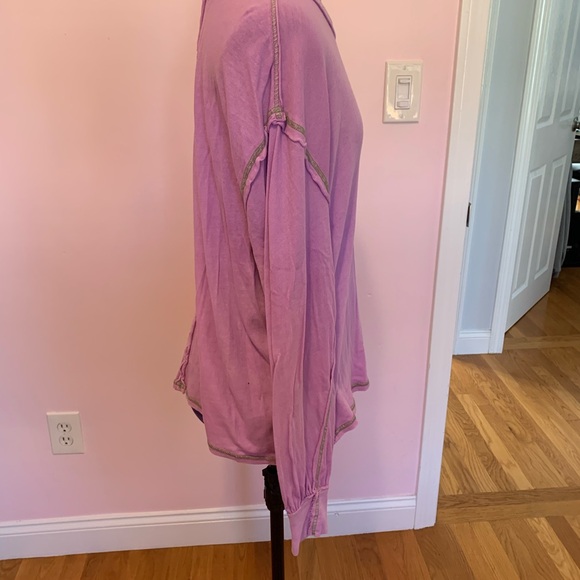 We The Free Long Sleeve Visible Contrast Sewn Trim - Picture 2 of 3